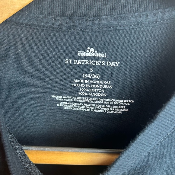 St. Patrick’s Day Black T-Shirt with Cat and Llama Design - Picture 4 of 16